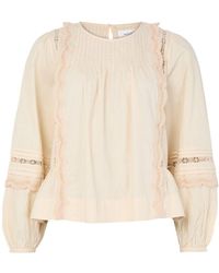 Skall Studio - Leaf Long-Sleeved Blouse - Lyst