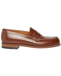 J.M. Weston Animation Flat Loafers - Brown