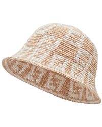 Fendi - Narrow-Brimmed Cloche Hat - Lyst