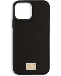 Dolce & Gabbana - Coque pour iPhone 13 Pro Max en cuir de veau - Lyst