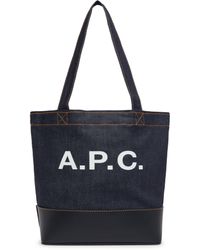 A.P.C. - Sac cabas Axel Small - Lyst
