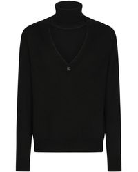 Dolce & Gabbana - Pull à col roulé en laine vierge - Lyst