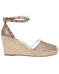 valentino rockstud wedges sale