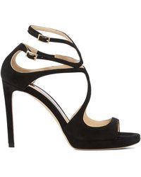 Jimmy Choo Sandalen Lanc 100 - Schwarz