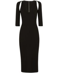 Dolce & Gabbana - Jersey Calf-Length Dress - Lyst