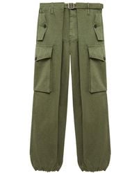 Loewe - Cotton Cargo Pants - Lyst