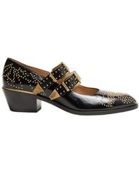 Chloé - Verzierte Mary-Jane-Pumps Susanna 40 Aus Leder - Lyst