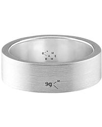 Le Gramme Ribbon Ring La 9g Silver 925 Slick Brushed - Metallic