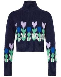 Chloé - Pull Col Roulé À Imprimé - Lyst