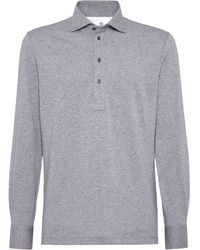 Brunello Cucinelli - Poloshirt mit Hemdkragen - Lyst