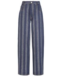 Fendi - High-Waisted Five-Pocket Trousers - Lyst