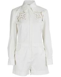 Stella McCartney Denim Jumpsuit - White
