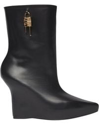 Givenchy - G Lock Wedge Ankle Boot - Lyst