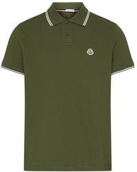 Moncler - Short-sleeved Polo Shirt With Logo - Lyst