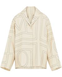 Totême - Monogram Pyjama Silk Shirt - Lyst