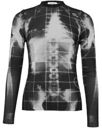 Jean Paul Gaultier - Haut À Manches Longues En Tissu Mesh The Squeletor - Lyst