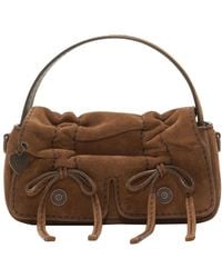 Acne Studios - Micro Multipocket Suede Shoulder Bag - Lyst