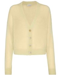 Brunello Cucinelli - Mohair And Wool Cardigan - Lyst