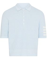 Thom Browne - 4-Bar Signature Detail Polo Shirt - Lyst