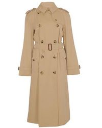 Burberry Andere materialien mantel in Natur Damen Bekleidung Mäntel Regenjacken und Trenchcoats 