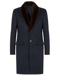 Fendi Wool And Cashmere Coat - Blue