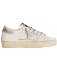 Golden Goose Hi Star Classic With List in Natural | Lyst