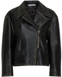 Acne Studios - Lilket Distressed Leather Jacket - Lyst