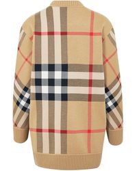 Burberry Check Sweater - Natural