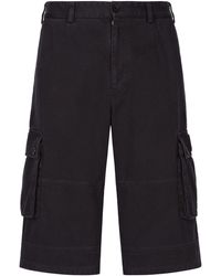 Dolce & Gabbana - Cargo-Shorts aus Baumwolle mit Tag - Lyst