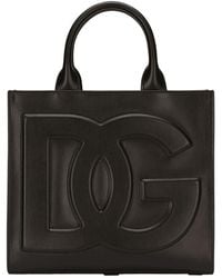Dolce & Gabbana - Small Calfskin Dg Daily Shopper - Lyst