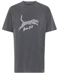 Anine Bing - Walker T-Shirt Printed Leopard - Lyst
