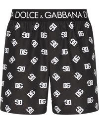 Dolce & Gabbana - Halblange Badeshorts - Lyst