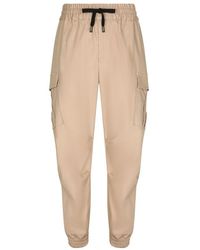 Dolce & Gabbana - Cotton Cargo Pants With Branded Tag - Lyst