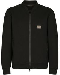 Dolce & Gabbana - Technical Piqué Jacket With Branded Tag - Lyst