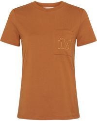 Max Mara - Logo-T-Shirt Papaia - Lyst