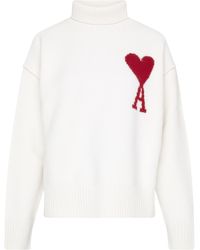 Ami Paris - Ami de coeur sweater - Lyst