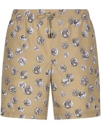 Dolce & Gabbana - Medium Coin Print Swim Shorts - Lyst