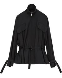 Loewe - Belted Woolen Jacket - Lyst