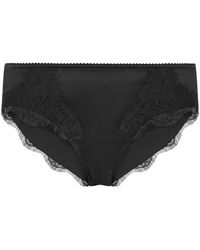 Dolce & Gabbana - Satin Briefs With Lace Detailing - Lyst