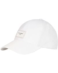 Dolce & Gabbana - Baseball Cap With Branded Plate - Lyst