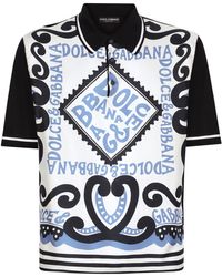 Dolce & Gabbana - Poloshirt aus Seide - Lyst