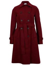 Harris Wharf London Trench en laine pressée - Rouge