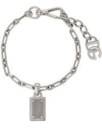 Dolce & Gabbana - Bracelet With Logo Tag - Lyst