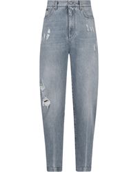 Dolce & Gabbana - Boyfriend-Jeans mit Rissen - Lyst