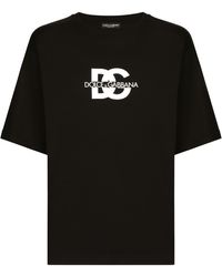 Dolce & Gabbana - Kurzarm-T-Shirt mit Print - Lyst