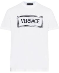 Versace - Kurzarm-T-Shirt mit Logo - Lyst