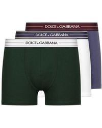 Dolce & Gabbana - Cotton Regular-Fit Boxers 3-Pack - Lyst