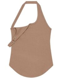 Courreges - Undressed 90's Rib Buckle Tank Top - Lyst