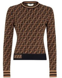 Fendi - Ff Knit Pullover Sweater - Lyst