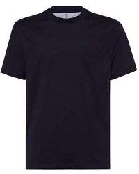 Brunello Cucinelli - Jersey T-Shirt With Chest Pocket - Lyst